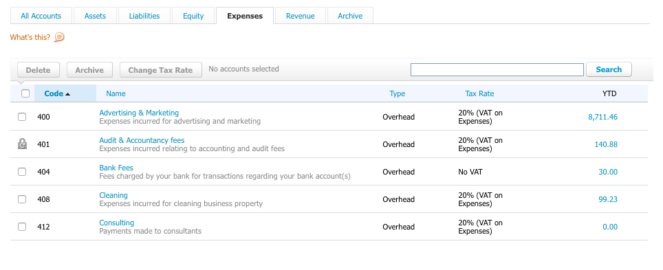 chart-of-accounts