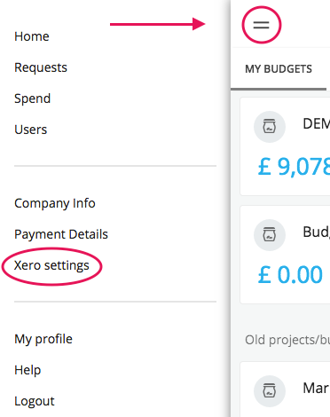 menu-xero-settings